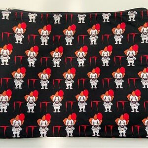 Handmade Stephen King’s It Laptop Sleeve with Zippered Compartment - New